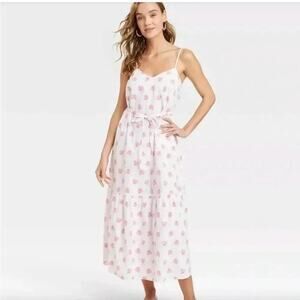 Universal thread, cotton, Sleeveless Maxi Sundress adjustable, straps Plus Size